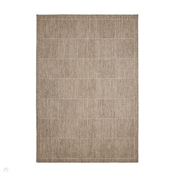 Flatweave Gel Check Latte Rug-Melrose-Rug Love - The Most Loved Rug Store